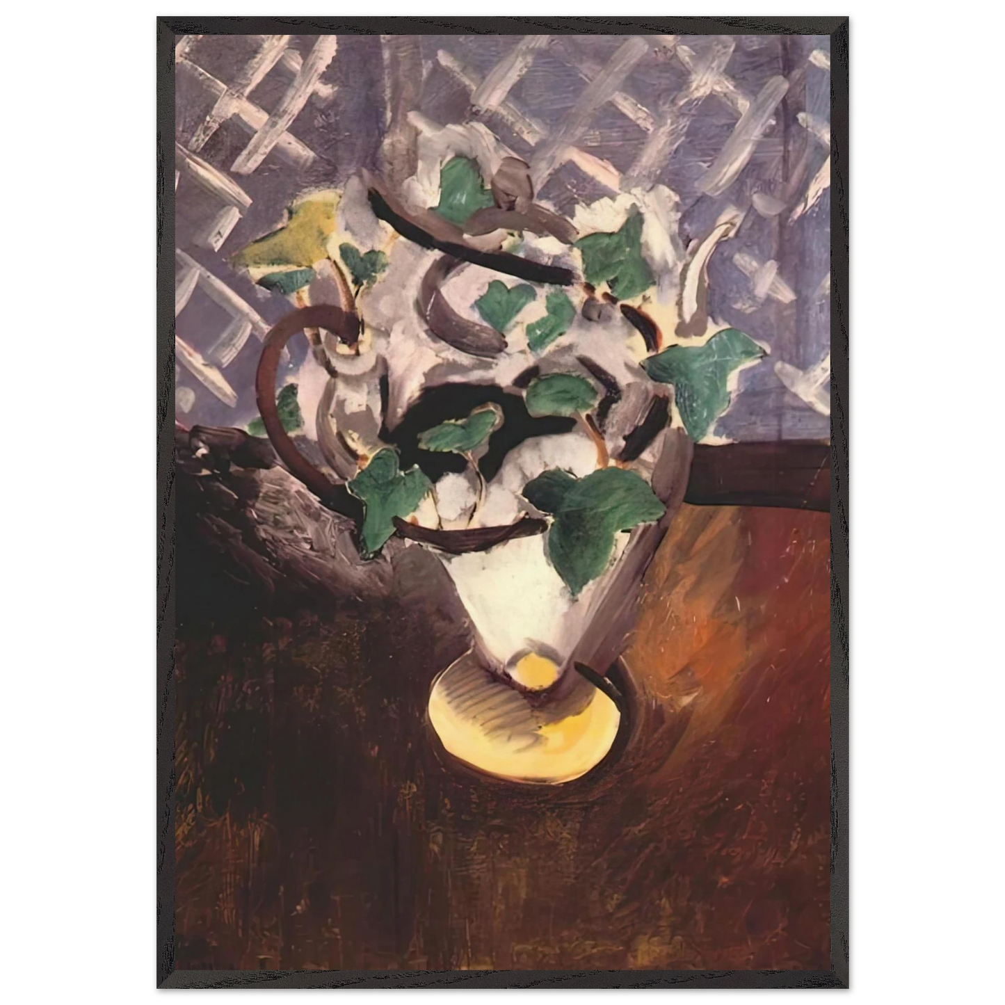 WOMAN READING WITH PEACHES 1923 0 - Henri Matisse 70x100 cm / 28x40 inches Framed Art Print – Black Wooden Frame