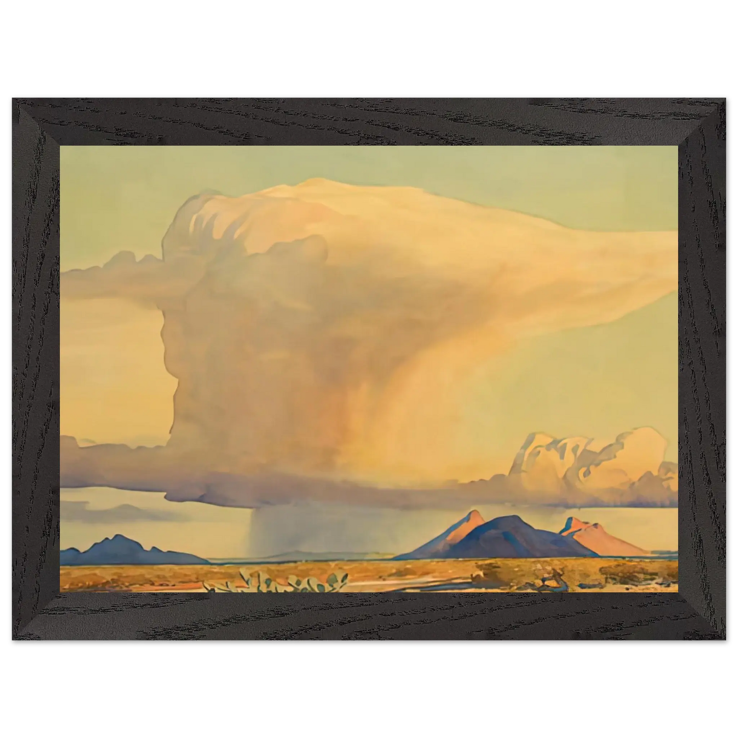 Maynard Dixon - DROUGHT AND DOWNPOUR 1944 Wall art - 30x45 cm / 12x18 Inches - Fine Art Poster - -