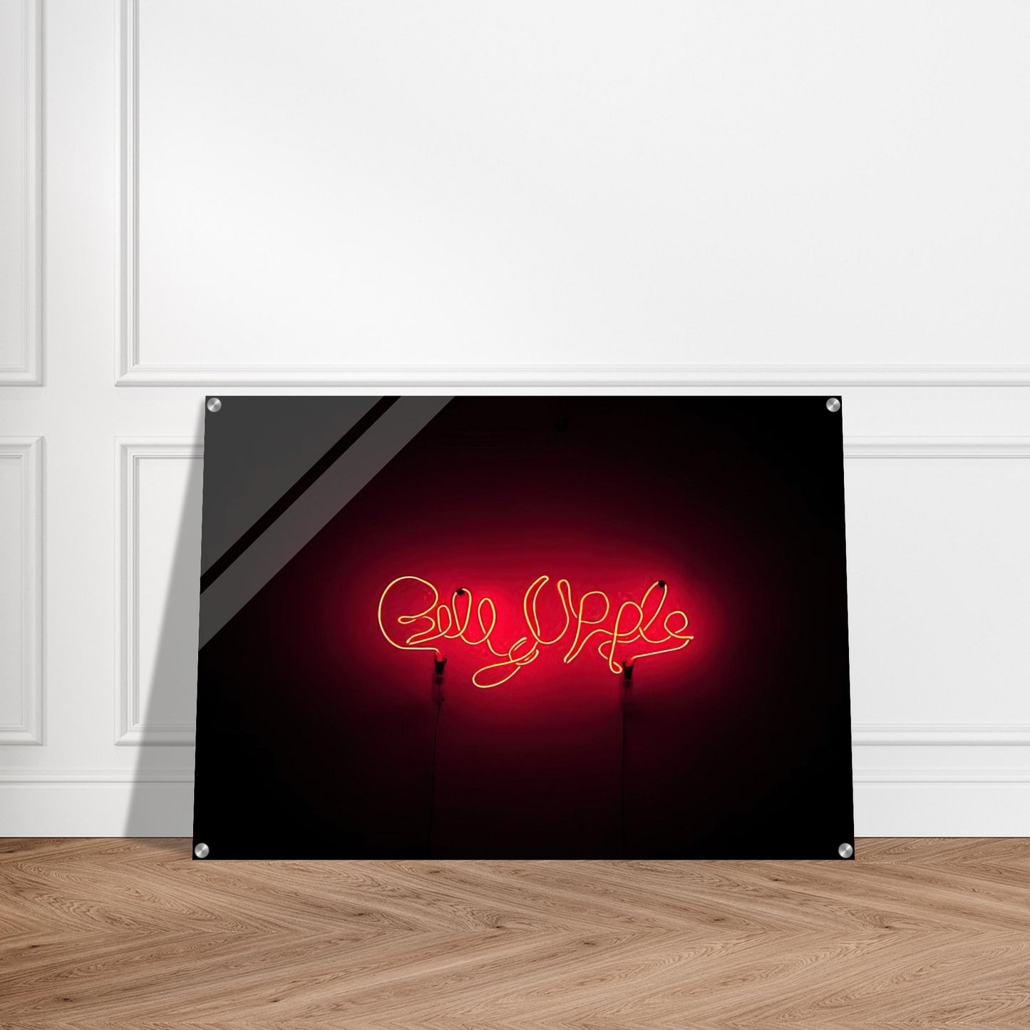 Neon Signature Red - 1967 - Billy Apple Acrylic Print - 70x100 cm / 28x40″ inches