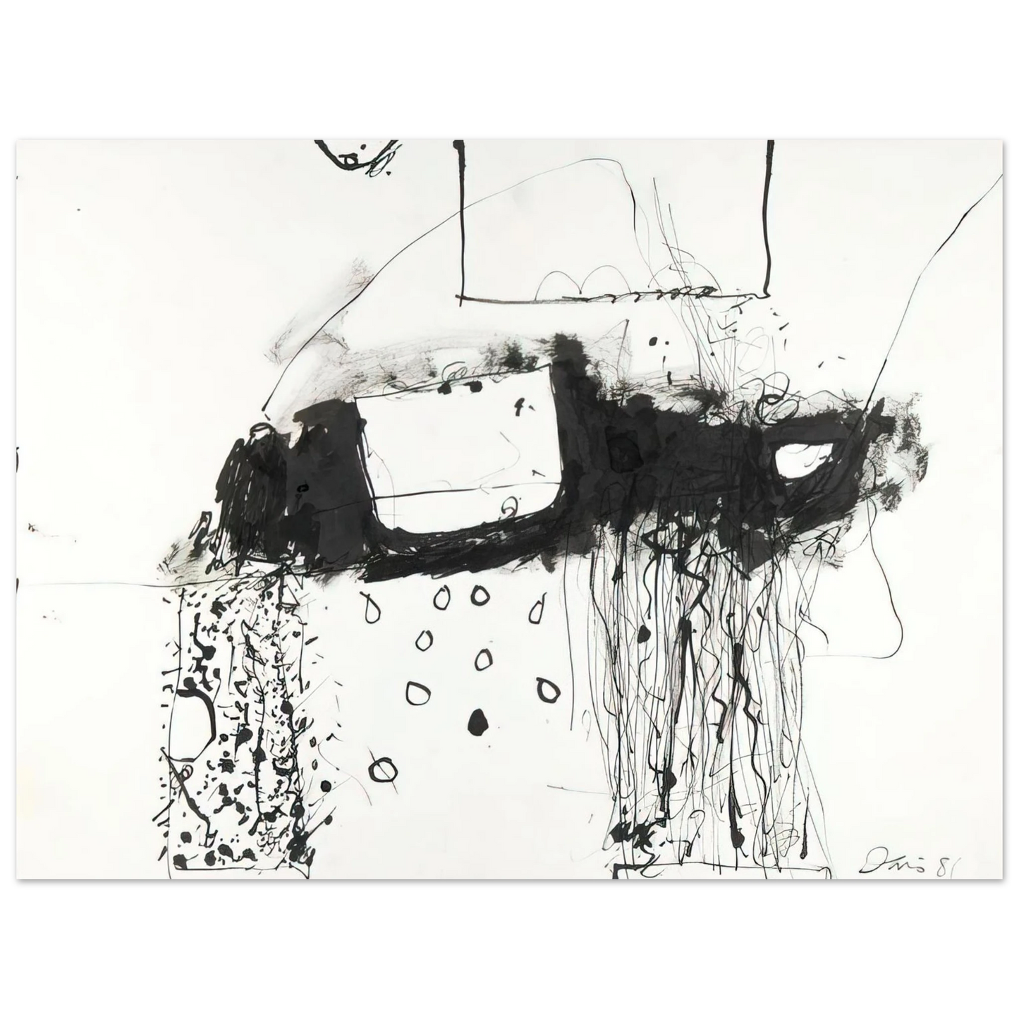 Gene Davis - Boxcar - 1981  75x100 cm / 30x40inches Fine Art Poster