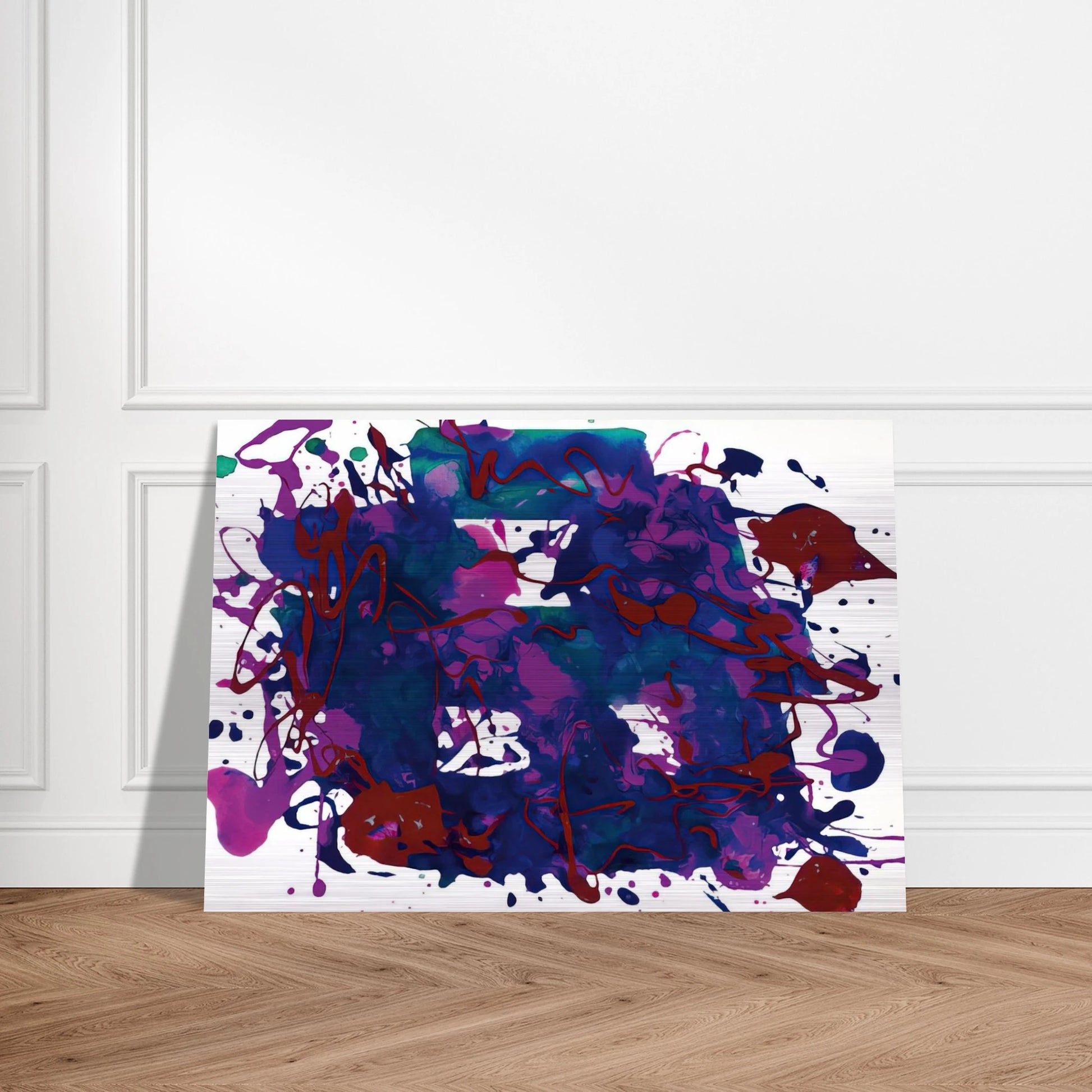 Untitled  SFP94-75  SFF 1749  - Sam Francis Brushed Aluminum Print - 70x100 cm / 28x40 inches | Sam Francis Aluminum Print | Sam Francis Prints
