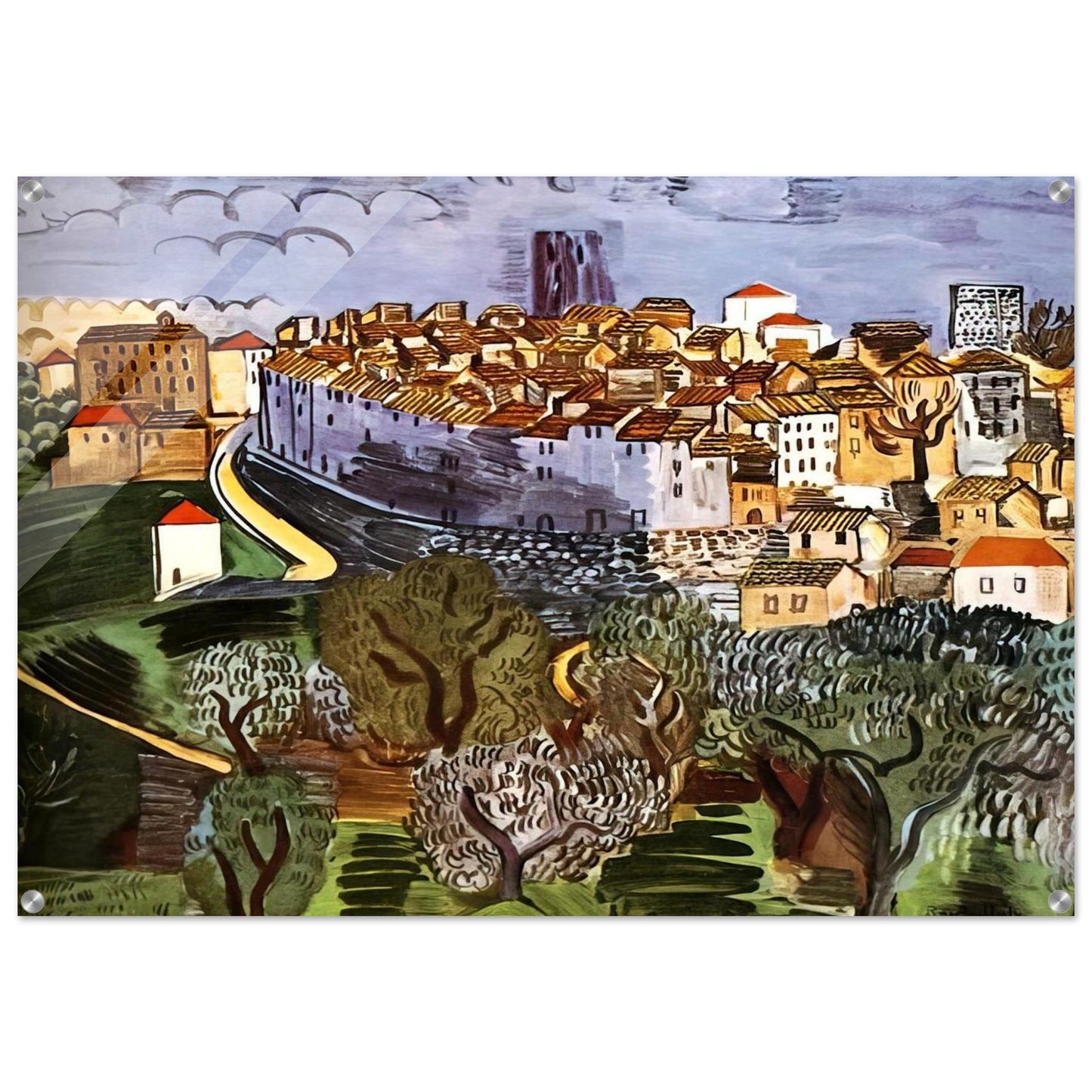 VENCE 1923 - Raoul Dufy Acrylic Print - 70x100 cm / 28x40″ inches