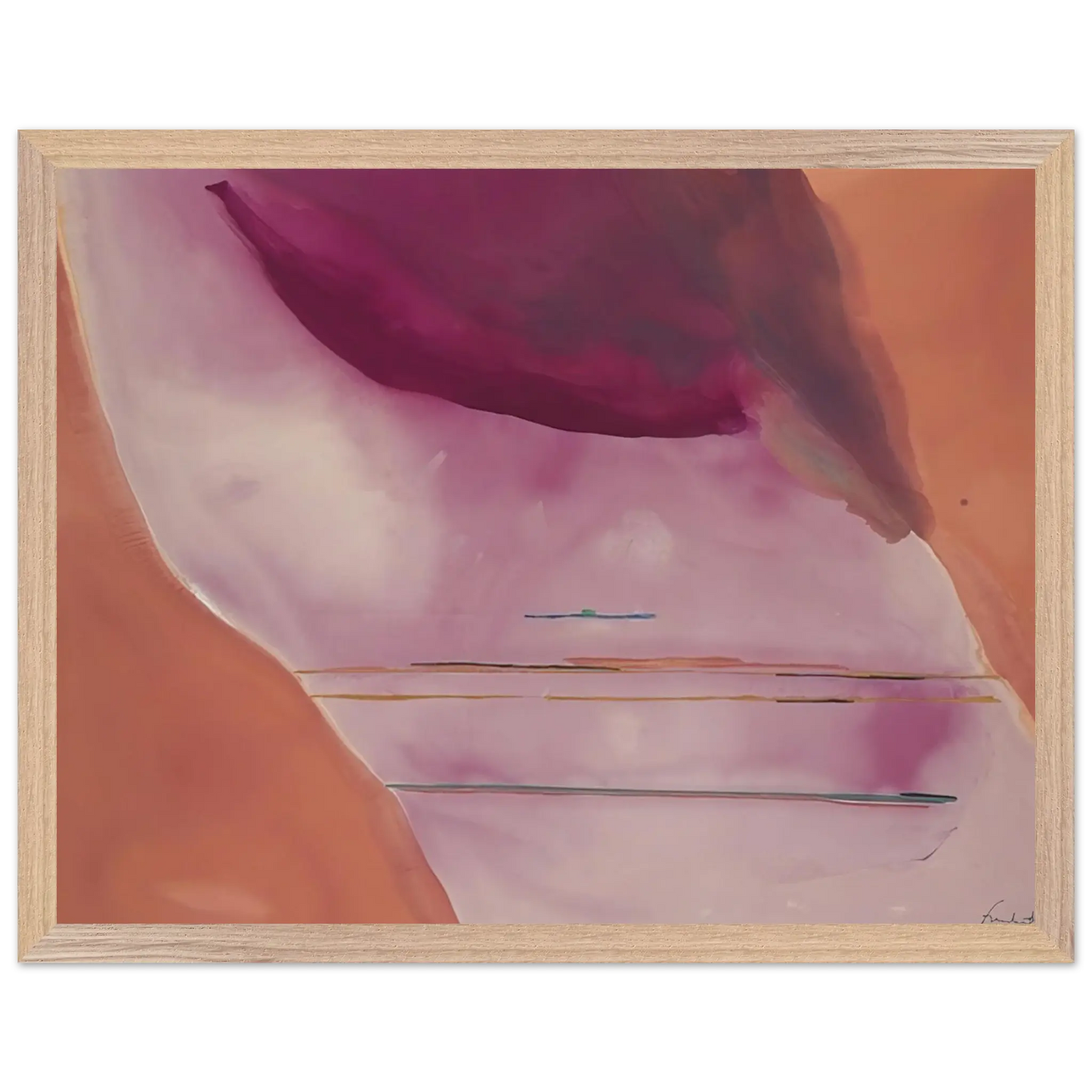 Helen Frankenthaler - Pendulum - 1972 Wall art - 60x80 cm / 24x32 Inches - Fine Art Poster - -