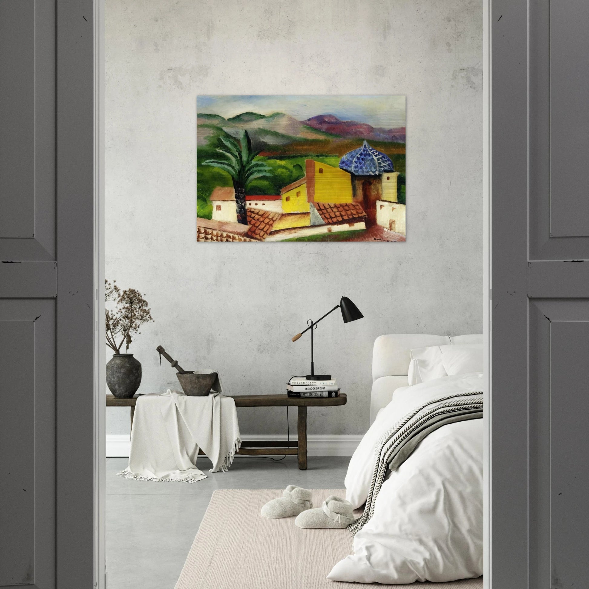 SAGUNTO 1916 - Moise Kisling Brushed Aluminum Print - 70x100 cm / 28x40 inches | Moise Kisling Aluminum Print | Moise Kisling Prints