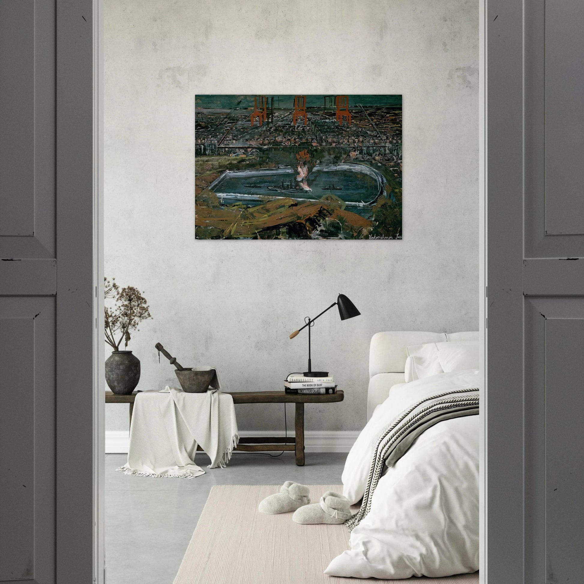 OPERATION SEA LION 1975 - Anselm Kiefer Brushed Aluminum Print - 70x100 cm / 28x40 inches | Anselm Kiefer Aluminum Print | Anselm Kiefer Prints