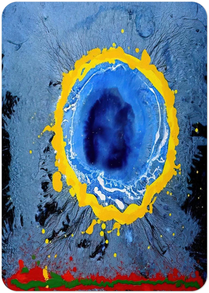 Moon's Milk - 2009 By John Hoyland Pack of 10 Post Cards | John Hoyland Post Cards | A6 (10.5 x 14.8 cm) - 4.1 x 5.8 inches