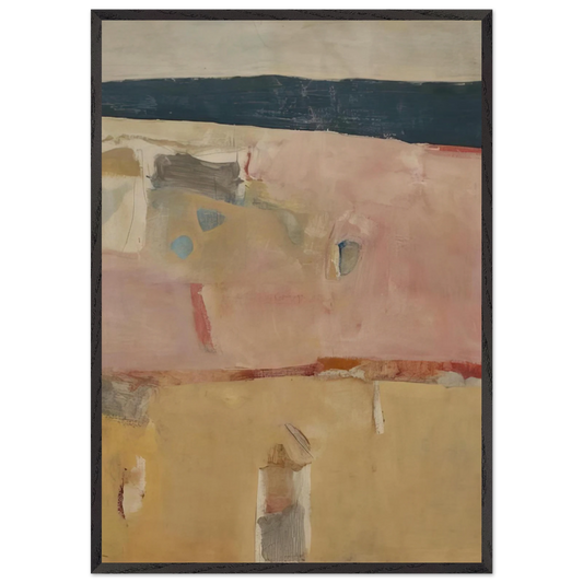 Albuquerque 11 - Richard Diebenkorn 70x100 cm / 28x40 inches Framed Art Print – Black Wooden Frame