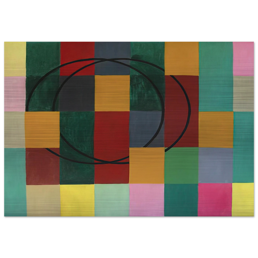 Die Fremden Kreise - 1963 - Johannes Itten Brushed Aluminum Print - 70x100 cm / 28x40 inches | Johannes Itten Aluminum Print | Johannes Itten Prints