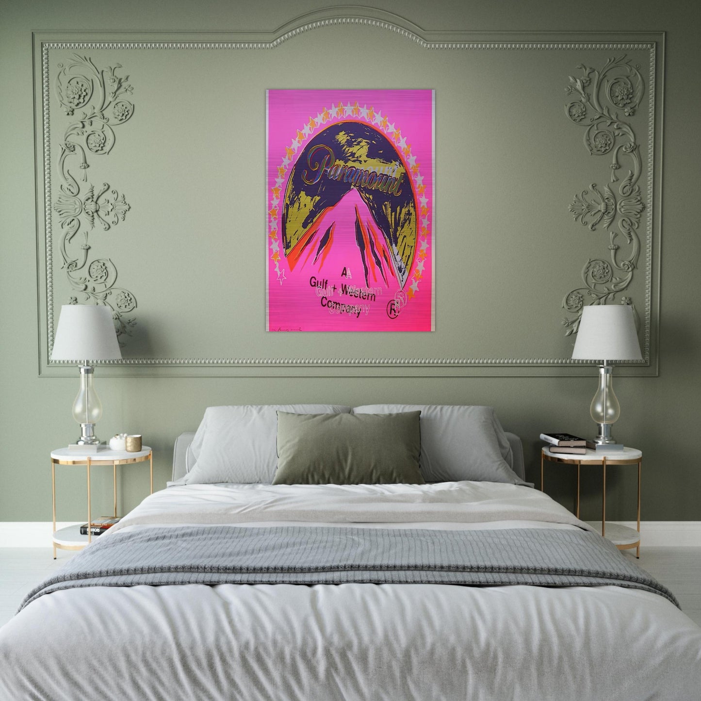 Paramount - Andy Warhol Brushed Aluminum Print - 70x100 cm / 28x40 inches | Andy Warhol Aluminum Print | Andy Warhol Prints