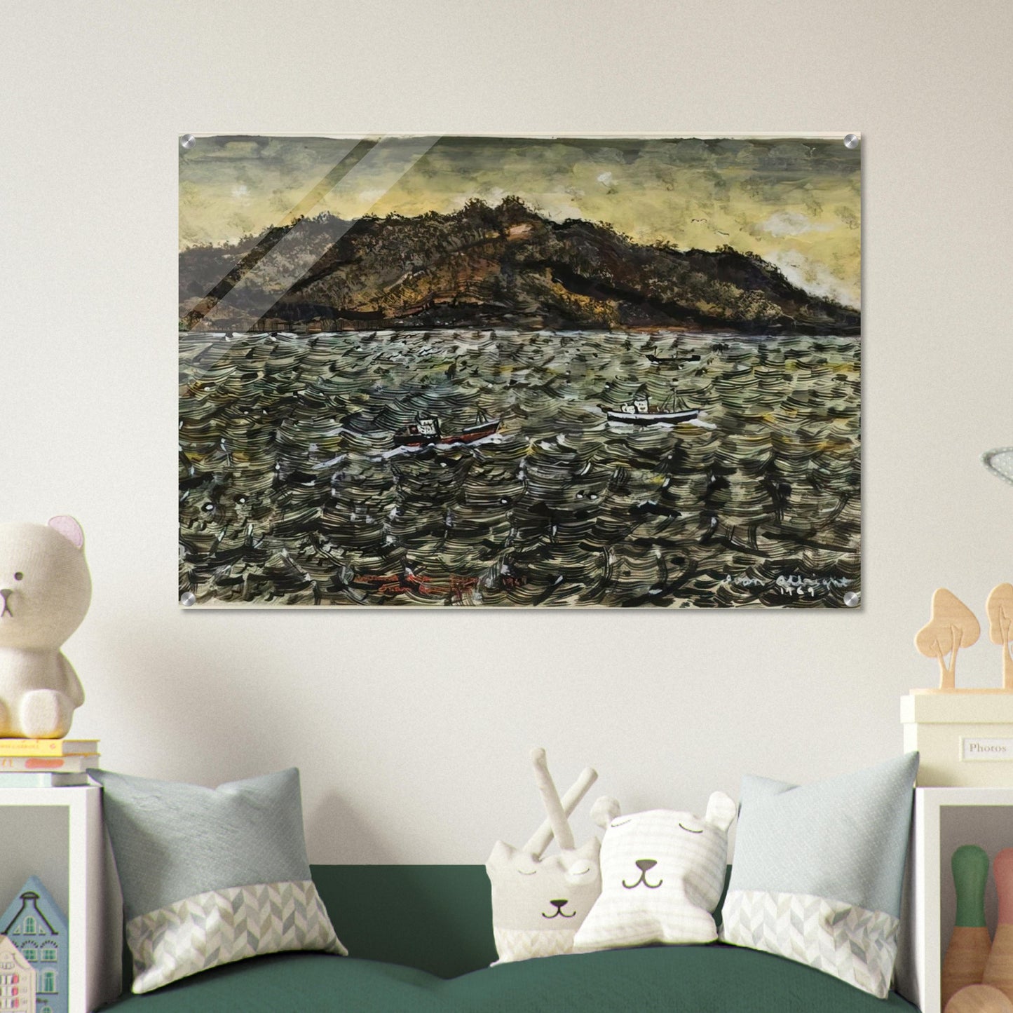 INLAND SEA JAPAN FROM BOAT - Ivan Albright Acrylic Print - 70x100 cm / 28x40″ inches