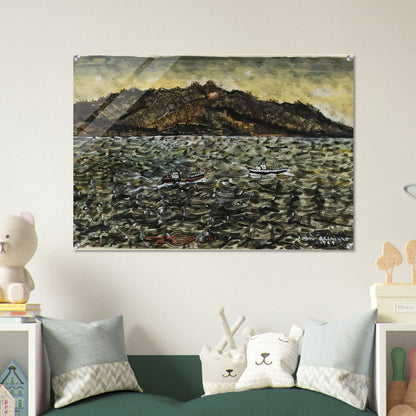 INLAND SEA JAPAN FROM BOAT - Ivan Albright Acrylic Print - 70x100 cm / 28x40″ inches