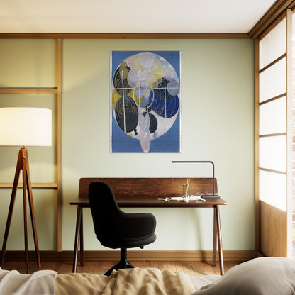 THE LARGE FIGURE PAINTINGS NR 5 1907 - Hilma af Klint Brushed Aluminum Print - 70x100 cm / 28x40 inches | Hilma af Klint Aluminum Print | Hilma af Klint Prints
