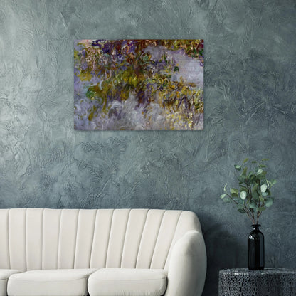 Wisteria left half - claude monet Brushed Aluminum Print - 70x100 cm / 28x40 inches | claude monet Aluminum Print | claude monet Prints