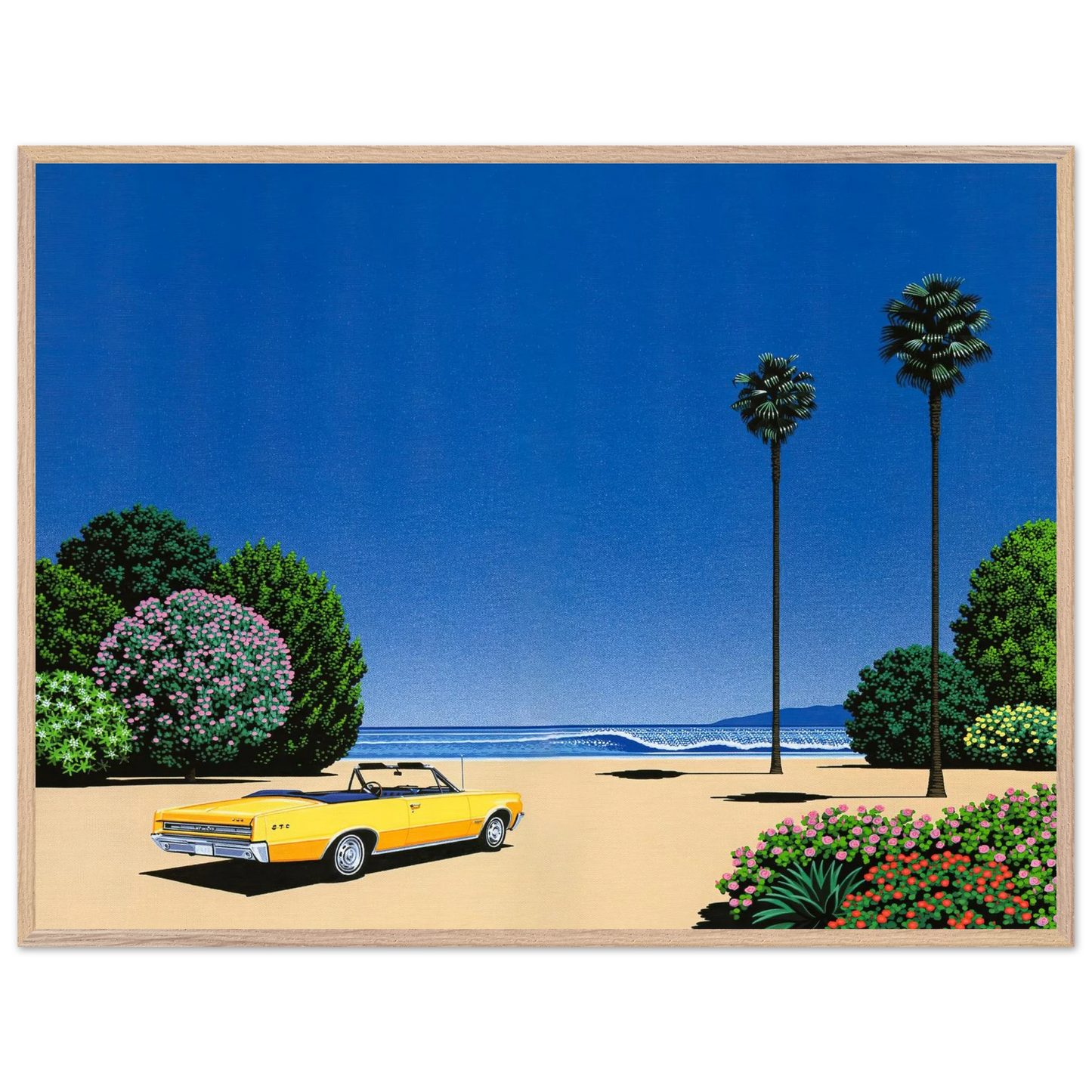 Hiroshi Nagai - Sweet Breeze Alt Coastline at LoverÃƒÂ¢Ã¢â€šÂ¬Ã¢â€žÂ¢s Point Wall Art - 60x80 cm / 24x32 inches - Fine Art Poster - -