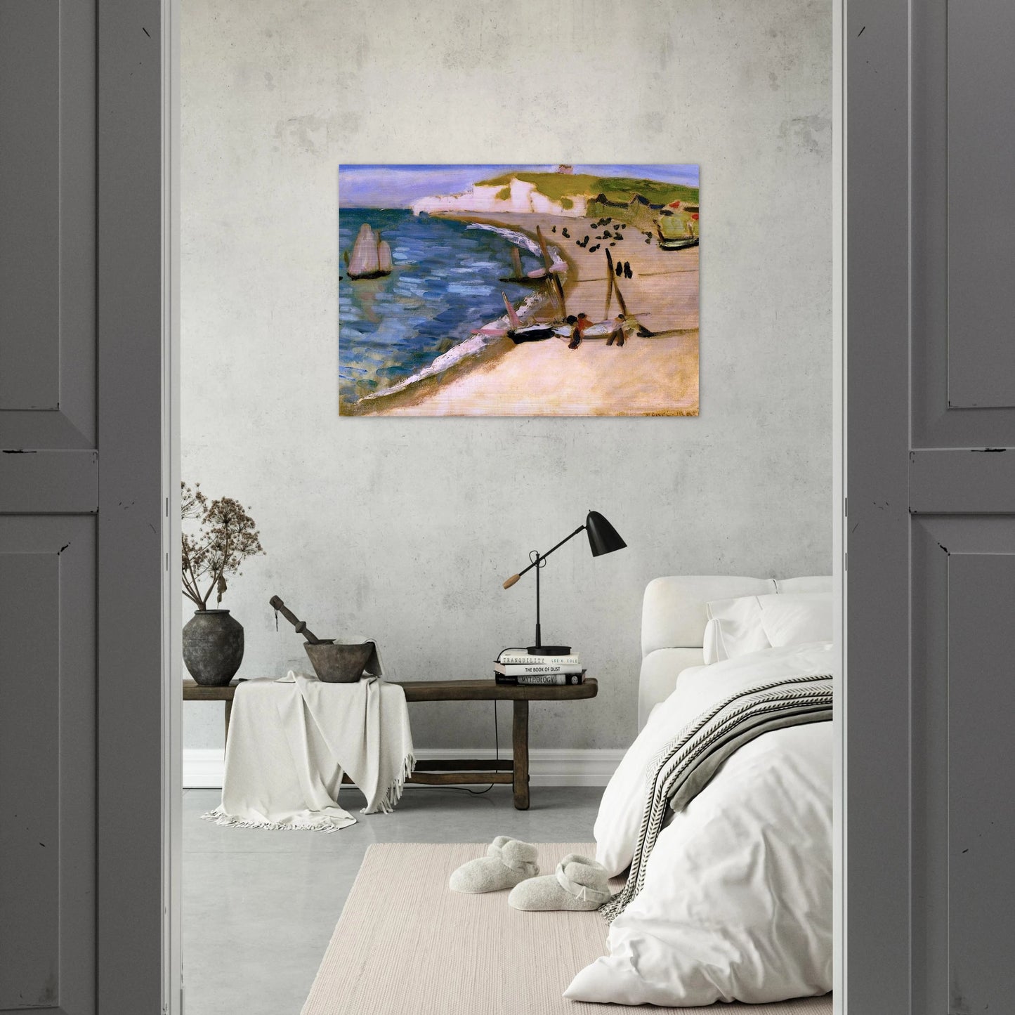AHT AMONT CLIFFS AT ETRETAT 1921 - Henri Matisse Brushed Aluminum Print - 70x100 cm / 28x40 inches | Henri Matisse Aluminum Print | Henri Matisse Prints