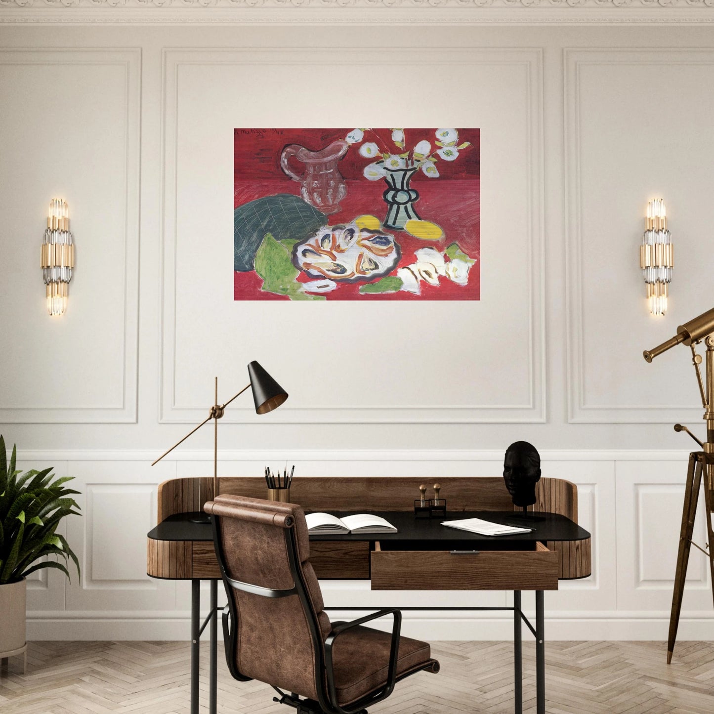 STILL LIFE WITH SHELLFISH 1940 - Henri Matisse Brushed Aluminum Print - 70x100 cm / 28x40 inches | Henri Matisse Aluminum Print | Henri Matisse Prints