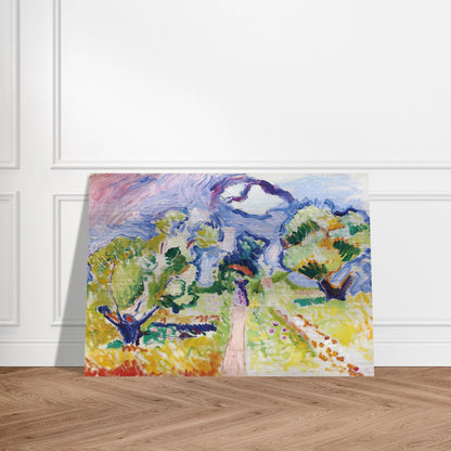 PROMENADE DES OLIVIERS 1905 - Henri Matisse Brushed Aluminum Print - 70x100 cm / 28x40 inches | Henri Matisse Aluminum Print | Henri Matisse Prints