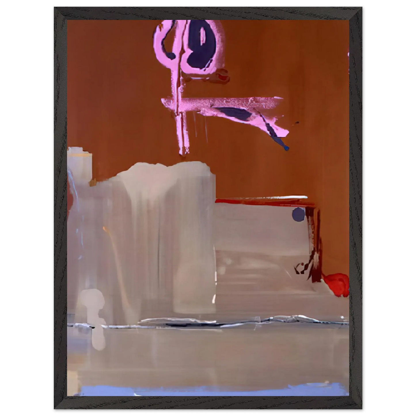 Helen Frankenthaler - Captain s Watch - 1986 Wall art - 21x29.7 cm / 8x12" - Premium Wooden Framed Poster With Fine Art Paper - Wood frame