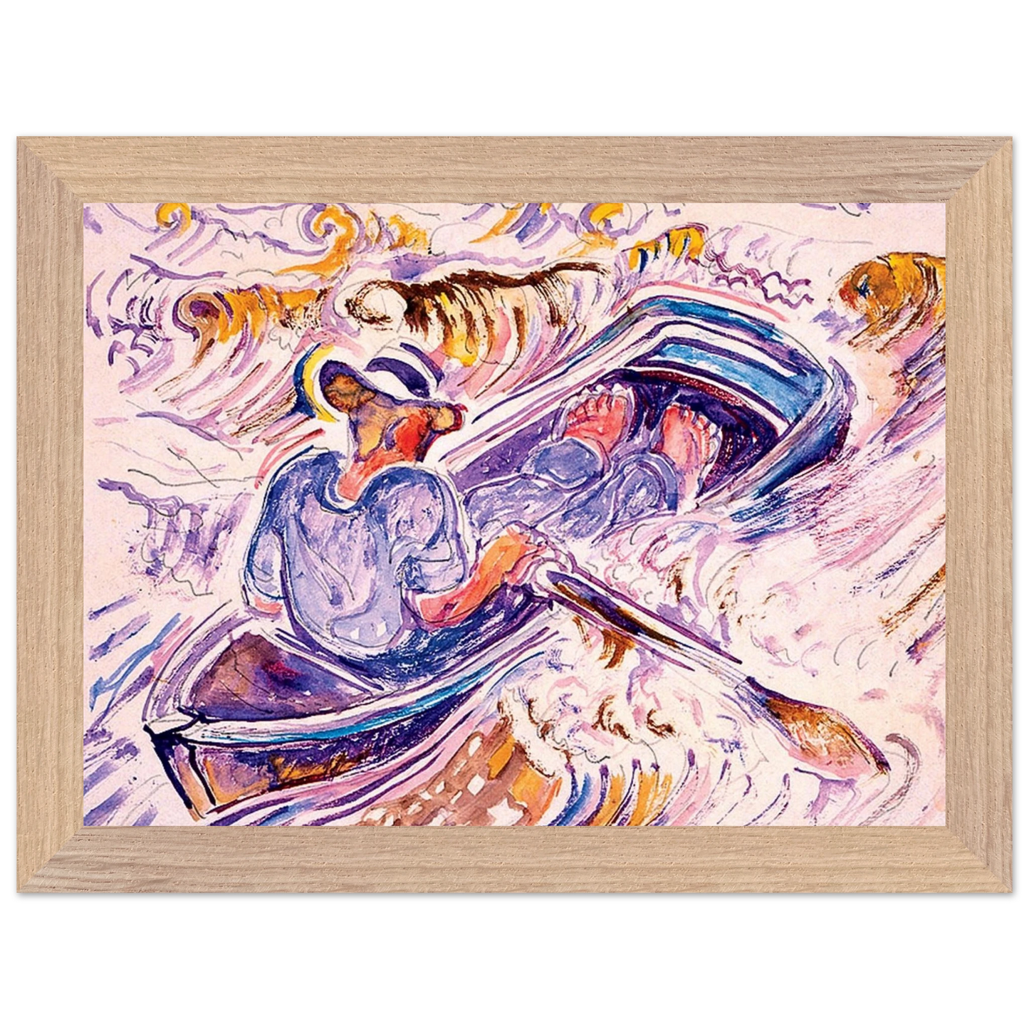 Walter Inglis Anderson - Walter Anderson Wall art - 27x35 cm / 11x14 inches - Premium Wooden Framed Poster With Fine Art Paper-canvas - White frame