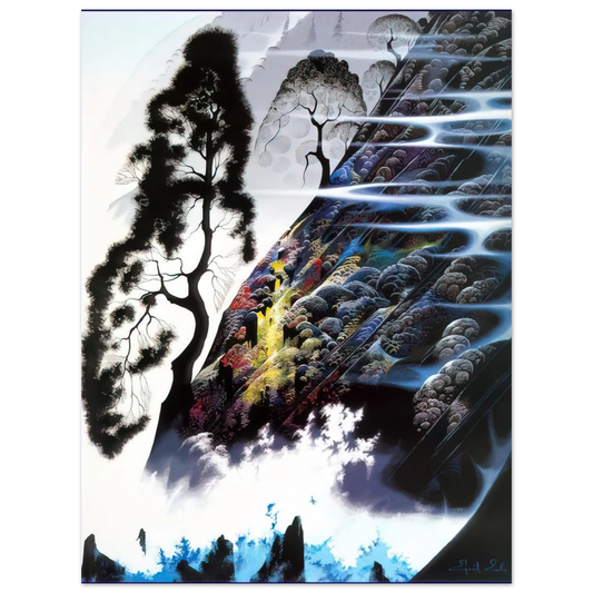 Eyvind Earle - Radient Splendor  75x100 cm / 30x40inches Fine Art Poster