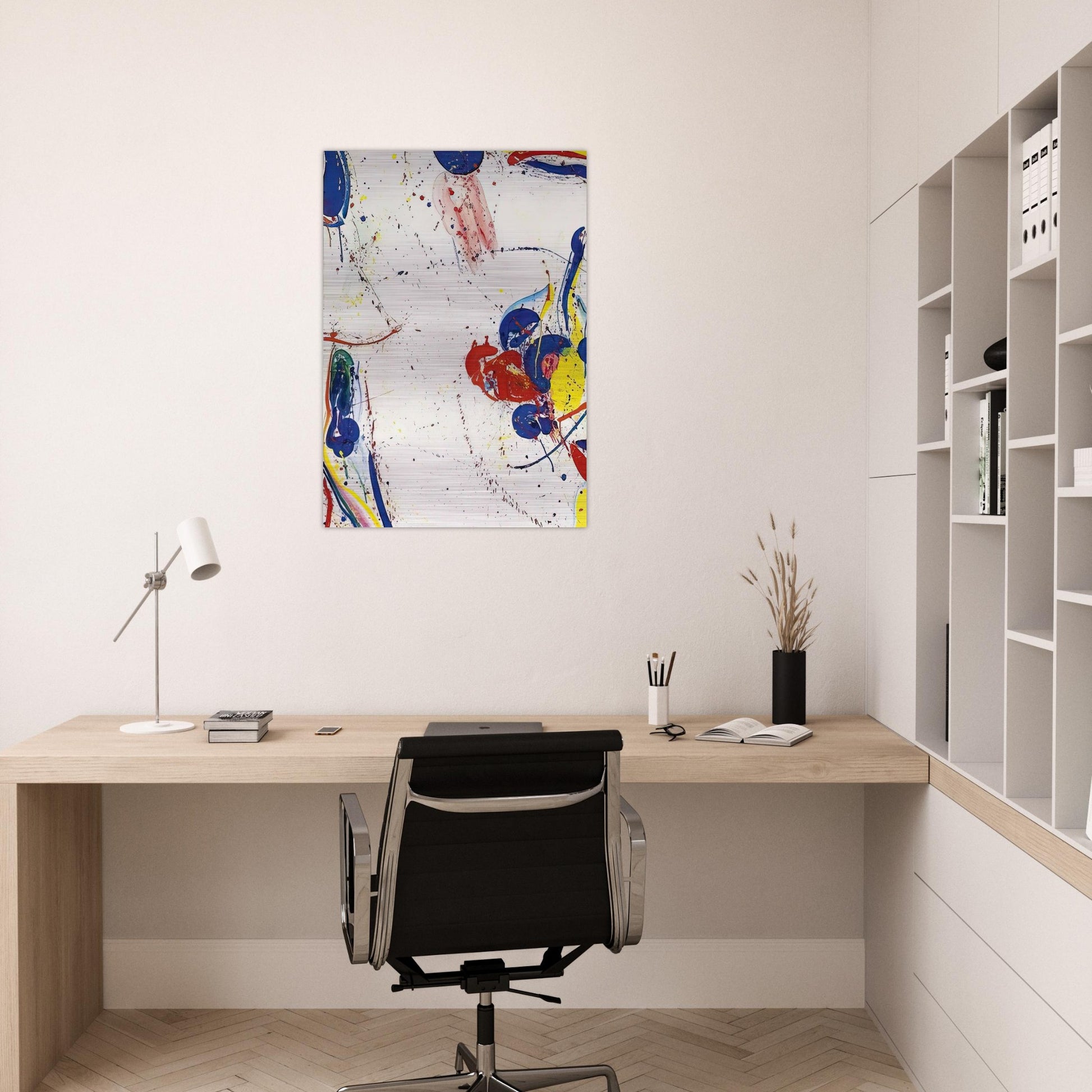 On Return - Sam Francis Brushed Aluminum Print - 70x100 cm / 28x40 inches | Sam Francis Aluminum Print | Sam Francis Prints