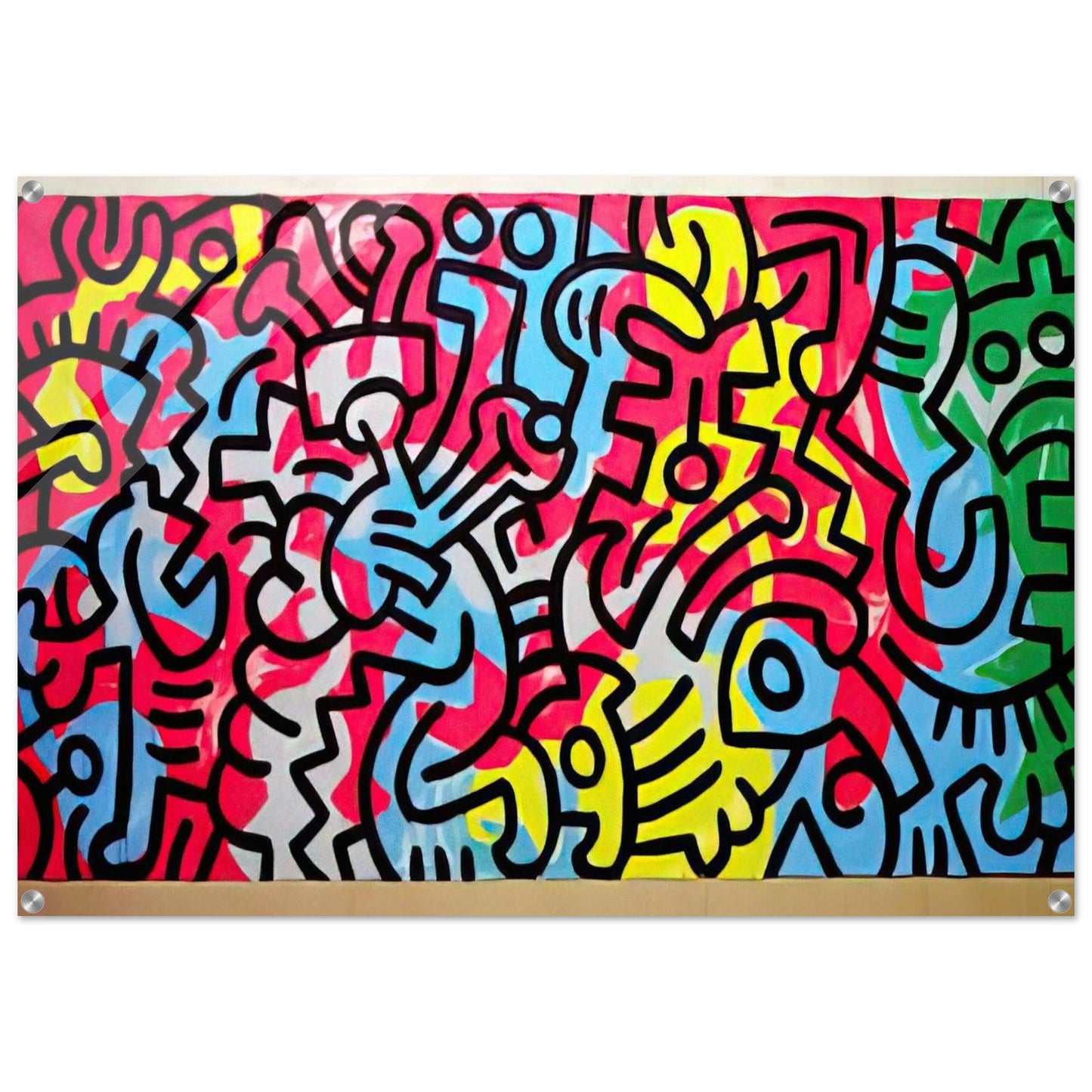 UNTITLED 1987 - Keith Haring Acrylic Print - 70x100 cm / 28x40″ inches | Keith Haring Art For Sale