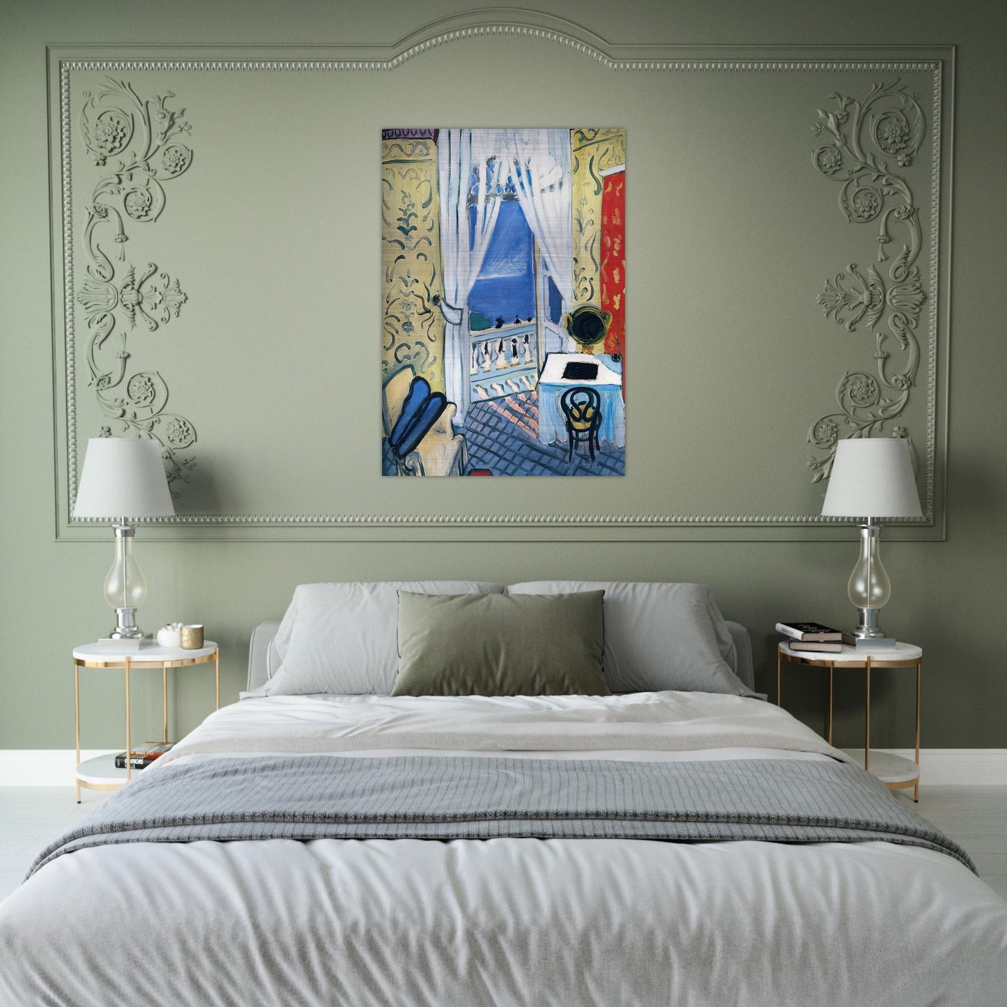 INTERIOR WITH A VIOLIN CASE 1919 - Henri Matisse Brushed Aluminum Print - 70x100 cm / 28x40 inches | Henri Matisse Aluminum Print | Henri Matisse Prints