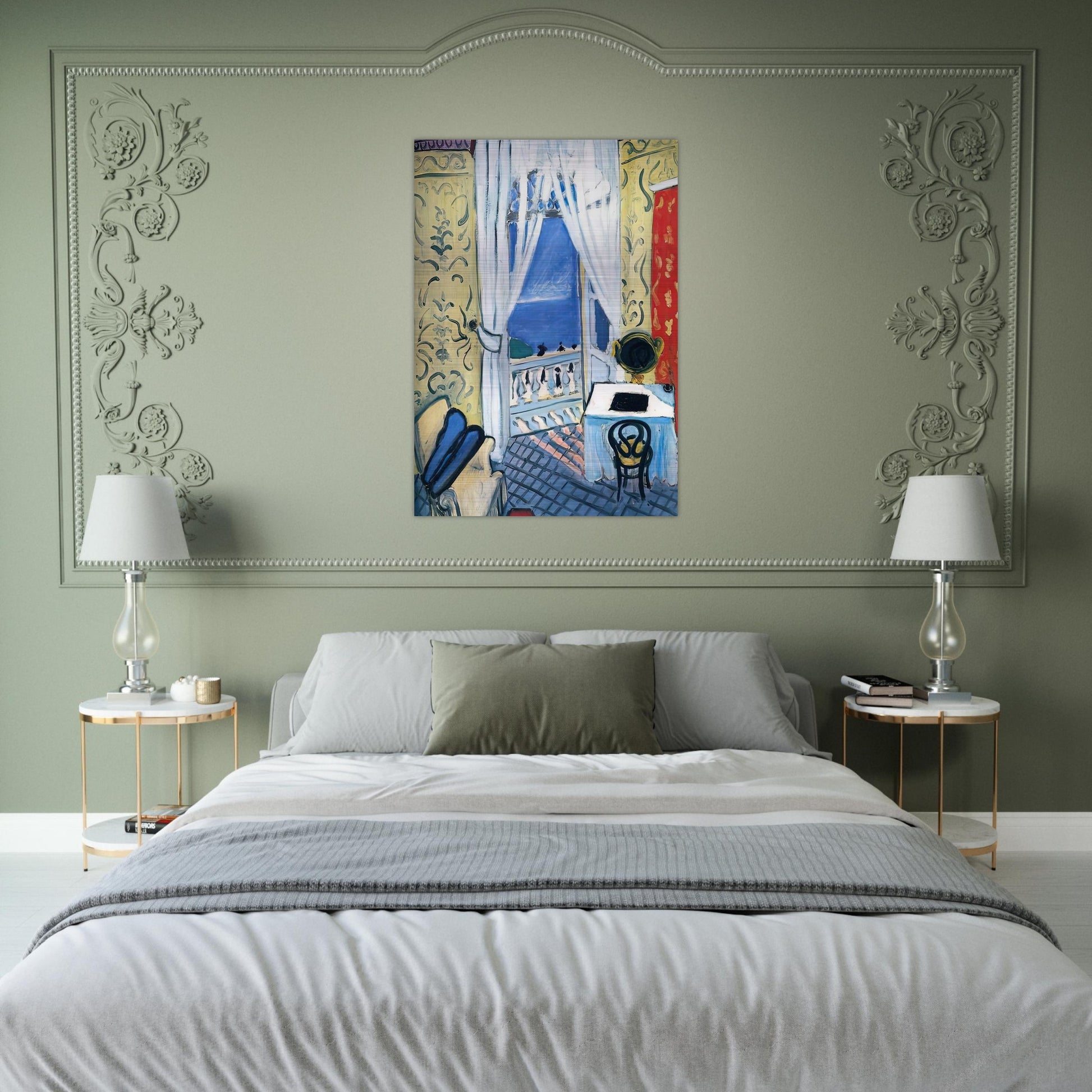 INTERIOR WITH A VIOLIN CASE 1919 - Henri Matisse Brushed Aluminum Print - 70x100 cm / 28x40 inches | Henri Matisse Aluminum Print | Henri Matisse Prints