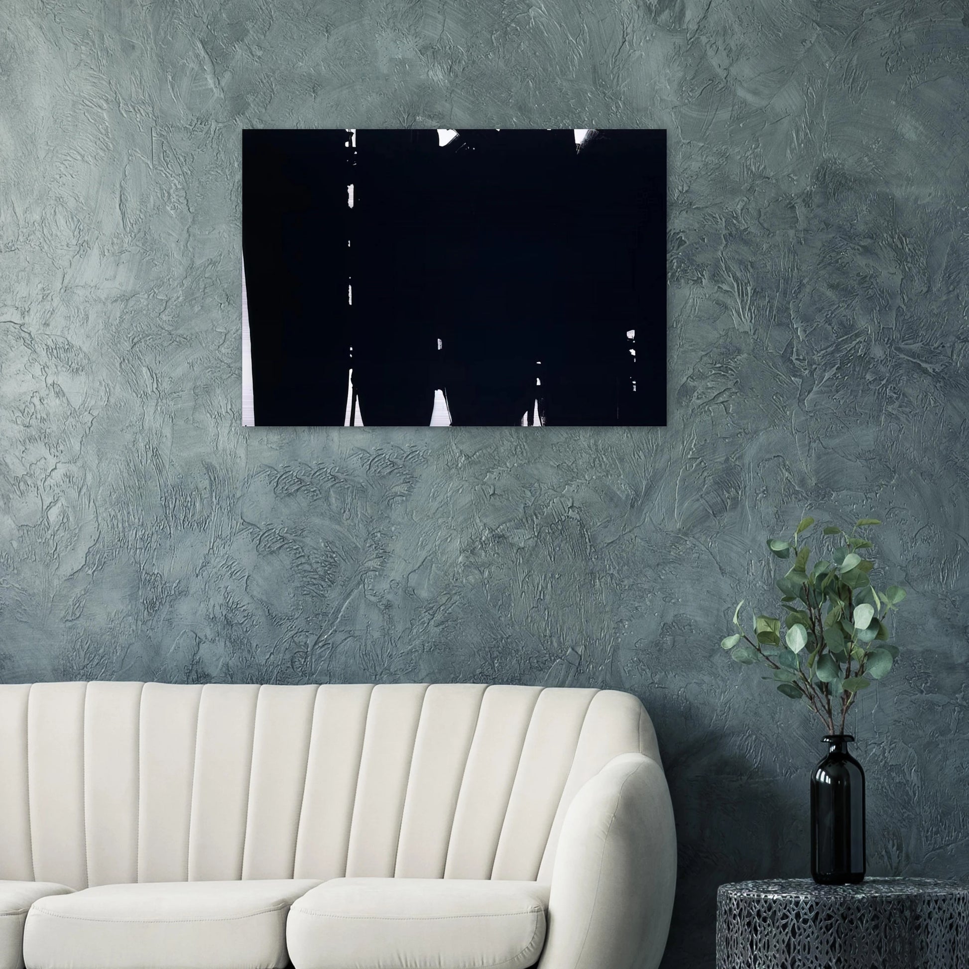 Peinture 220 x 366 cm, 14 mai 1968 - 1968 - Pierre Soulages Brushed Aluminum Print - 70x100 cm / 28x40 inches | Pierre Soulages Aluminum Print | Pierre Soulages Prints