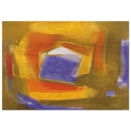 UNTITLED 1990 - Esteban Vicente Brushed Aluminum Print - 70x100 cm / 28x40 inches | Esteban Vicente Aluminum Print | Esteban Vicente Prints