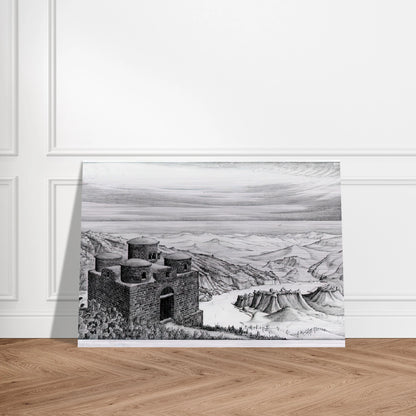 CATTOLICA OF STILO CALABRIA 1930 - MC Escher Brushed Aluminum Print - 70x100 cm / 28x40 inches | MC Escher Aluminum Print | MC Escher Prints