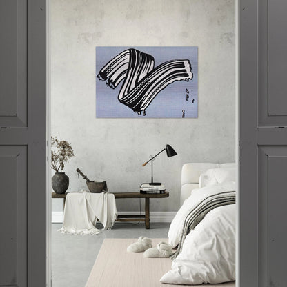 WHITE BRUSHSTROKE I 1965 - Roy Lichtenstein Brushed Aluminum Print - 70x100 cm / 28x40 inches | Roy Lichtenstein Aluminum Print | Roy Lichtenstein Prints