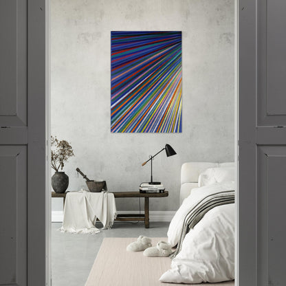 Apex - 1984 - Piero Dorazio Brushed Aluminum Print - 70x100 cm / 28x40 inches | Piero Dorazio Aluminum Print | Piero Dorazio Prints