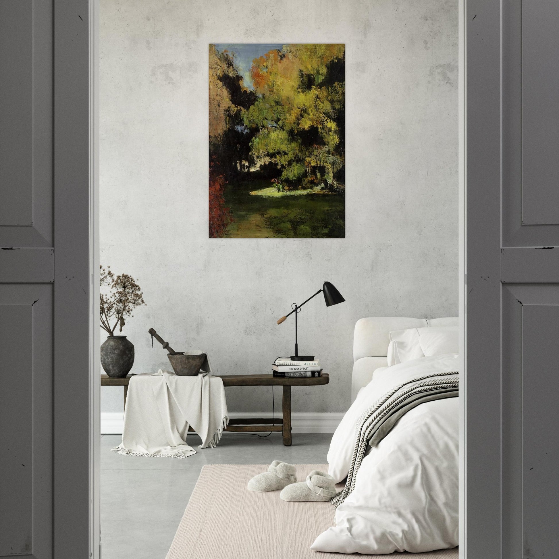 Clearing - Paul Cézanne Brushed Aluminum Print - 70x100 cm / 28x40 inches | Paul Cézanne Aluminum Print | Paul Cézanne Prints