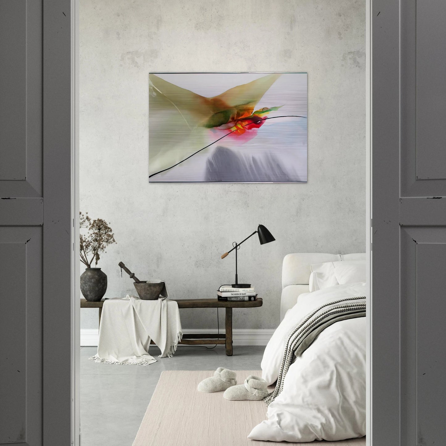 Phenomena Sung Mantle - Paul Jenkins Brushed Aluminum Print - 70x100 cm / 28x40 inches | Paul Jenkins Aluminum Print | Paul Jenkins Prints