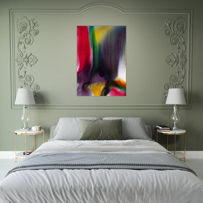 Phenomena Agate Bridge - 1978 - Paul Jenkins Brushed Aluminum Print - 70x100 cm / 28x40 inches | Paul Jenkins Aluminum Print | Paul Jenkins Prints