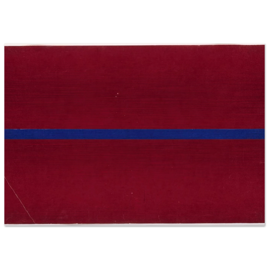 Blue and Red from the series Line Form Color - Ellsworth Kelly Brushed Aluminum Print - 70x100 cm / 28x40 inches | Ellsworth Kelly Aluminum Print | Ellsworth Kelly Prints