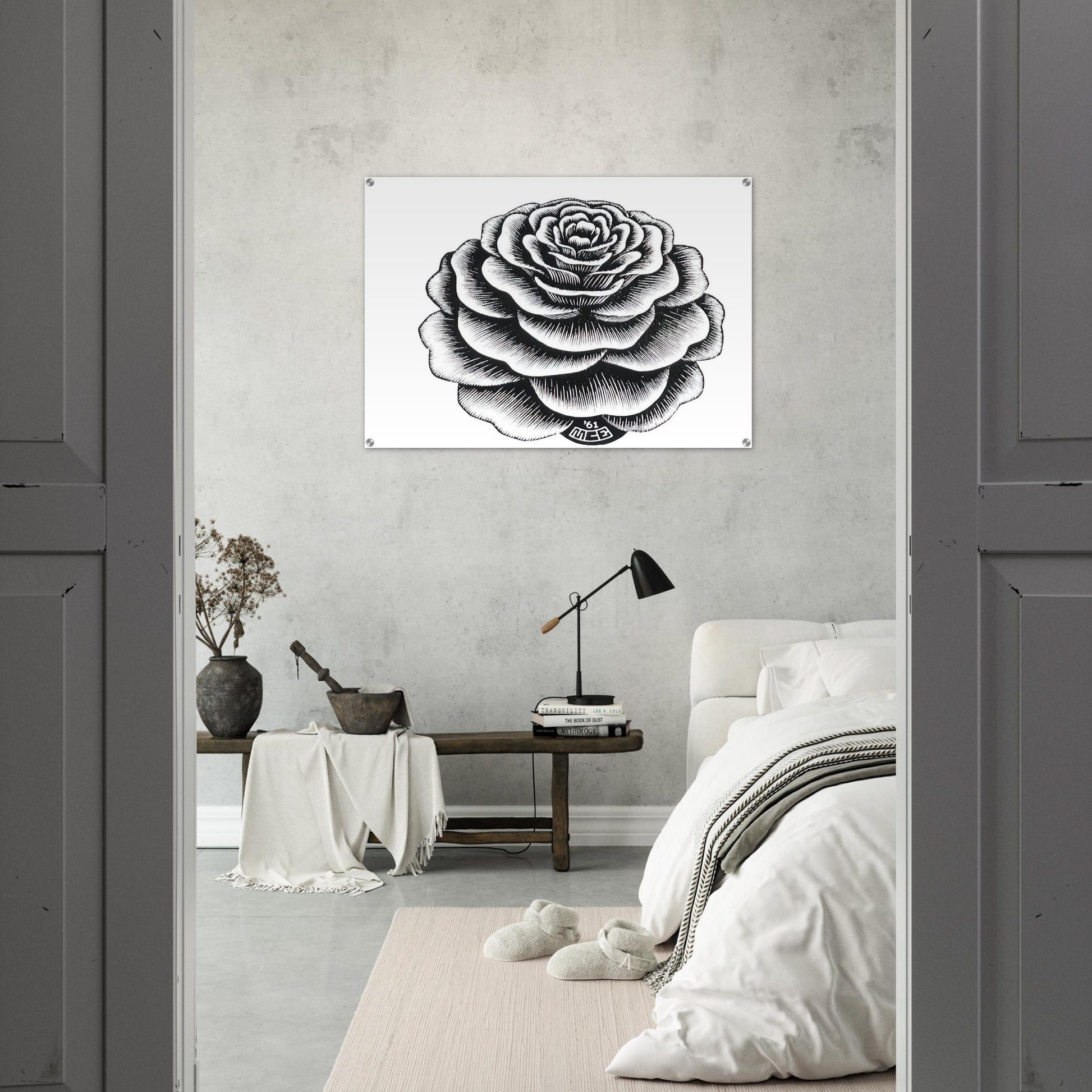 FLOWER 1 - MC Escher Acrylic Print - 70x100 cm / 28x40″ inches | Maurits Cornelis Escher Prints
