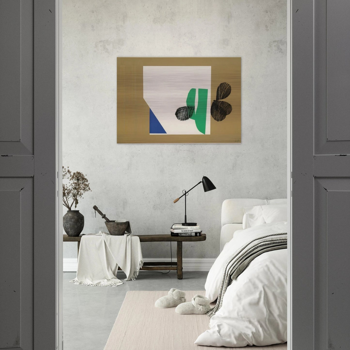 Enter Laughing - 1964 - Howard Hodgkin Brushed Aluminum Print - 70x100 cm / 28x40 inches | Howard Hodgkin Aluminum Print | Howard Hodgkin Prints