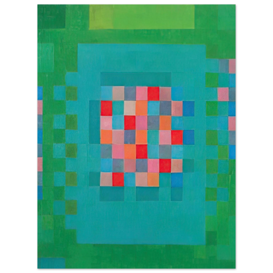 Johannes Itten - Happy Island - 1965  75x100 cm / 30x40inches Fine Art Poster