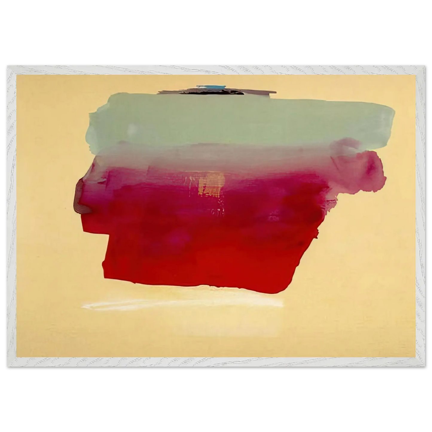 Helen Frankenthaler - Robinson s Wrap - 1974 Wall art - 45x60 cm / 18x24 Inches - Premium Wooden Framed Poster With Fine Art Paper - Black frame