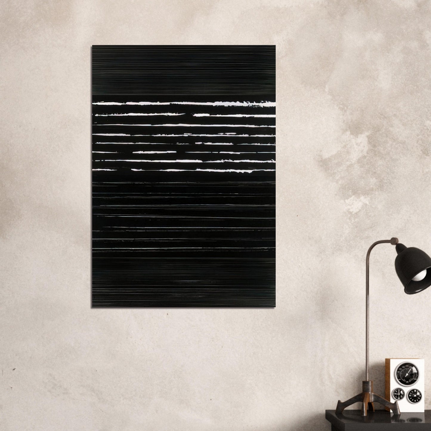 Peinture 324 x 181 cm, 14 mars 1999 Polyptyque - 1999 - Pierre Soulages Brushed Aluminum Print - 70x100 cm / 28x40 inches | Pierre Soulages Aluminum Print | Pierre Soulages Prints