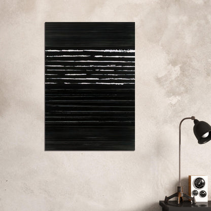 Peinture 324 x 181 cm, 14 mars 1999 Polyptyque - 1999 - Pierre Soulages Brushed Aluminum Print - 70x100 cm / 28x40 inches | Pierre Soulages Aluminum Print | Pierre Soulages Prints