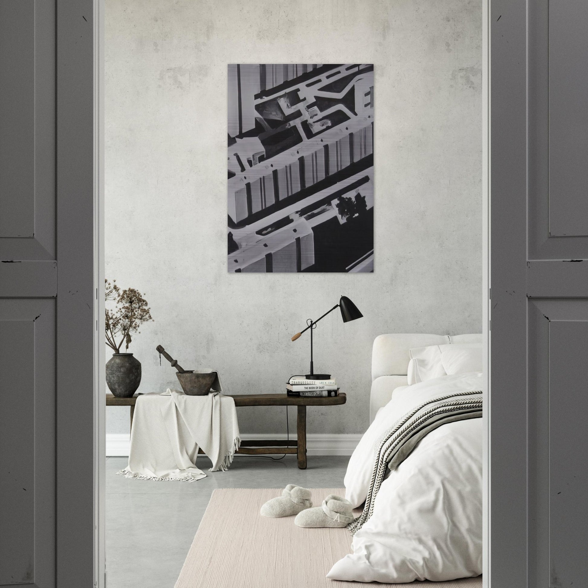 TOWNSCAPE SL 1969 0 - Gerhard Richter Brushed Aluminum Print - 70x100 cm / 28x40 inches | Gerhard Richter Aluminum Print | Gerhard Richter Prints