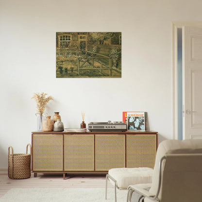 Sien's Mother's House, Closer View - Vincent van Gogh Brushed Aluminum Print - 70x100 cm / 28x40 inches | Vincent van Gogh Aluminum Print | Vincent van Gogh Prints