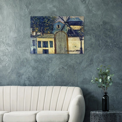 MOULIN DE LA GALETTE 1 - Maurice Utrillo Brushed Aluminum Print - 70x100 cm / 28x40 inches | Maurice Utrillo Aluminum Print | Maurice Utrillo Prints