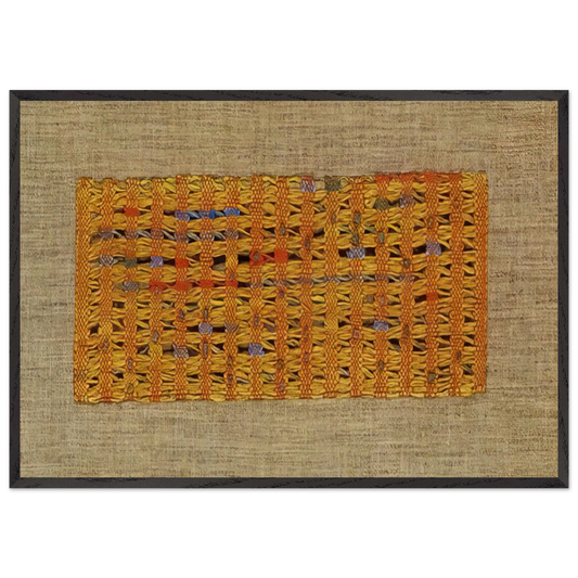 SUNNY 1965 - Anni Albers 70x100 cm / 28x40 inches Framed Art Print – Black Wooden Frame