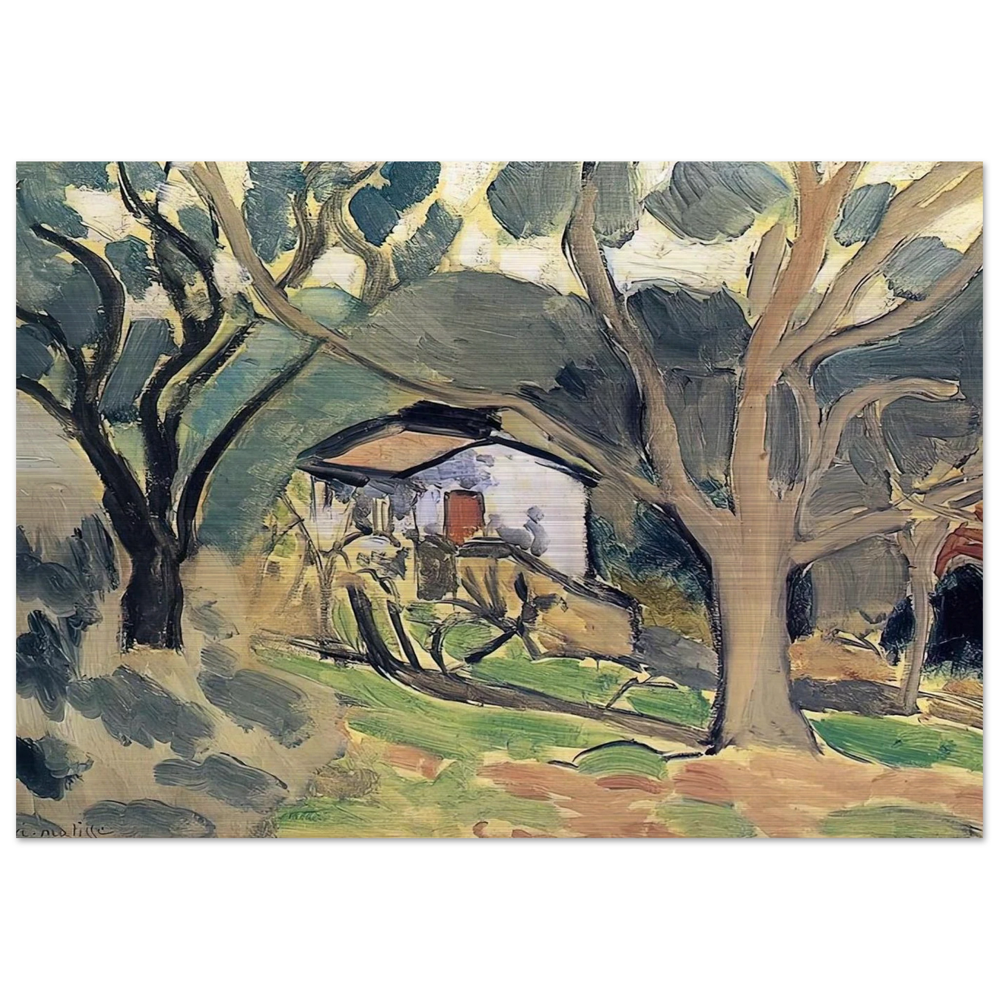 LANDSCAPE - Henri Matisse Brushed Aluminum Print - 70x100 cm / 28x40 inches | Henri Matisse Aluminum Print | Henri Matisse Prints