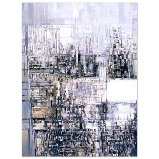 Maria Helena Vieira da Silva - New Amsterdam II - 1970  75x100 cm / 30x40inches Fine Art Poster