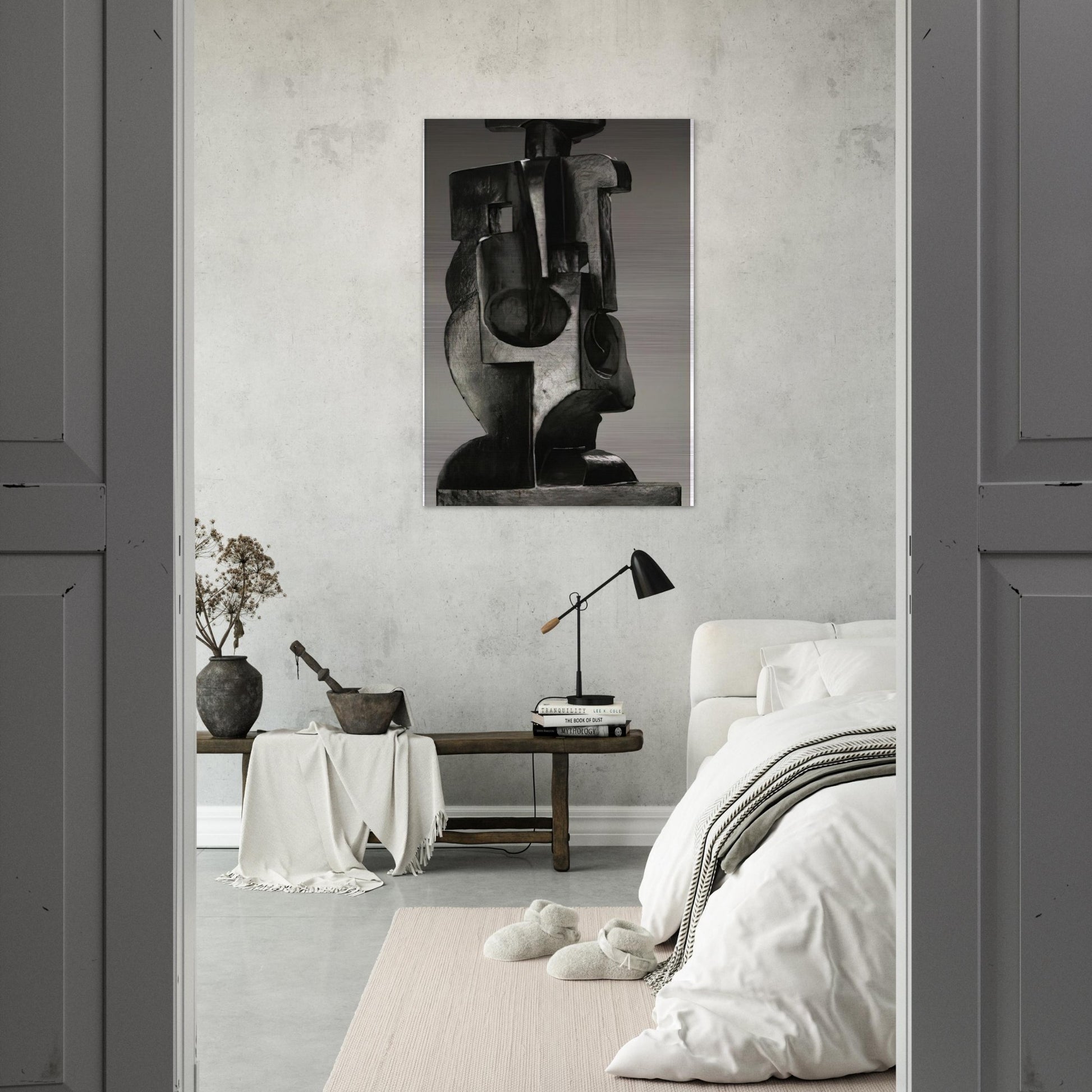 HARLEQUIN 1918 - Juan Gris Brushed Aluminum Print - 70x100 cm / 28x40 inches | Juan Gris Aluminum Print | Juan Gris Prints